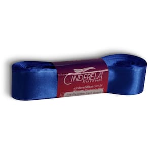 Fita De Cetim 22Mm Com 10 Metros Azul Royal