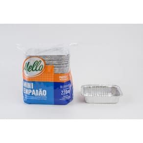 Forma De Aluminio Mini Empad?O 220 Ml. C/2X100 Un. (Mello)