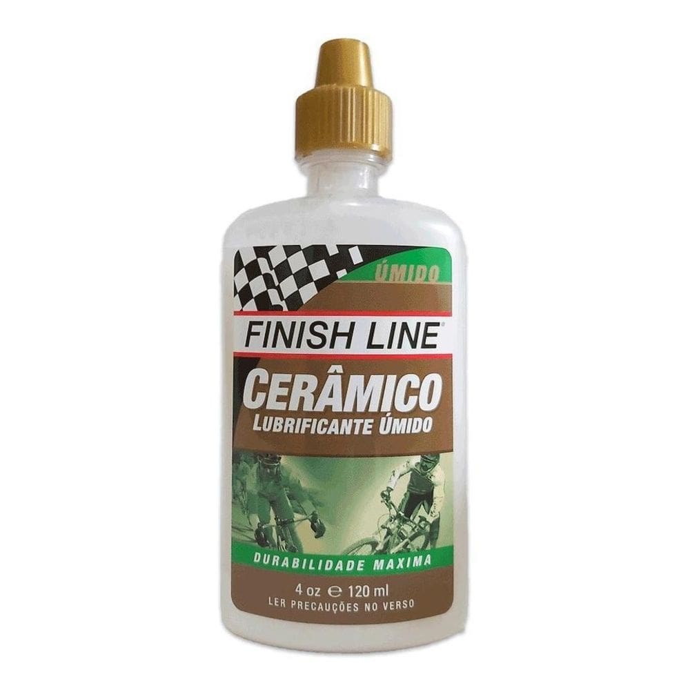 Lubrificante Bike Óleo Finish Line Cerâmico Úmido 120Ml