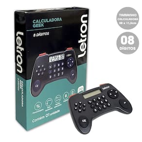 Calculadora De Bolso 8 Dígitos Geek Letron Controle Joystick