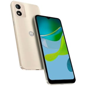 REEMBALADO: Motorola Moto e13 64GB 4GB RAM Tela de 6.5 - Off White