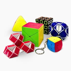 Super Kit Série 6 de Cubos Mágicos Profissionais: Diversão e Desafios Que Agregam Habilidades Cognitivas