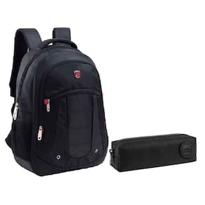 Kit Mochila Escolar Notebook SBFP-6207 e Estojo Académie Preto - Fuseco