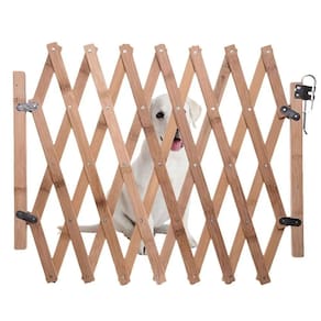 Portao Grade Retratil Bambu Cao Gato Pet Cachorro Bebe Criança Sanfonada Ajustavel Segurança Resistente Treliça Cercado Evita Acidente Proteçao