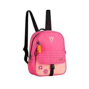 Bolsa Mochilha De Costas Rosa Nylon Luluca Oficial Lulike LU2959PK