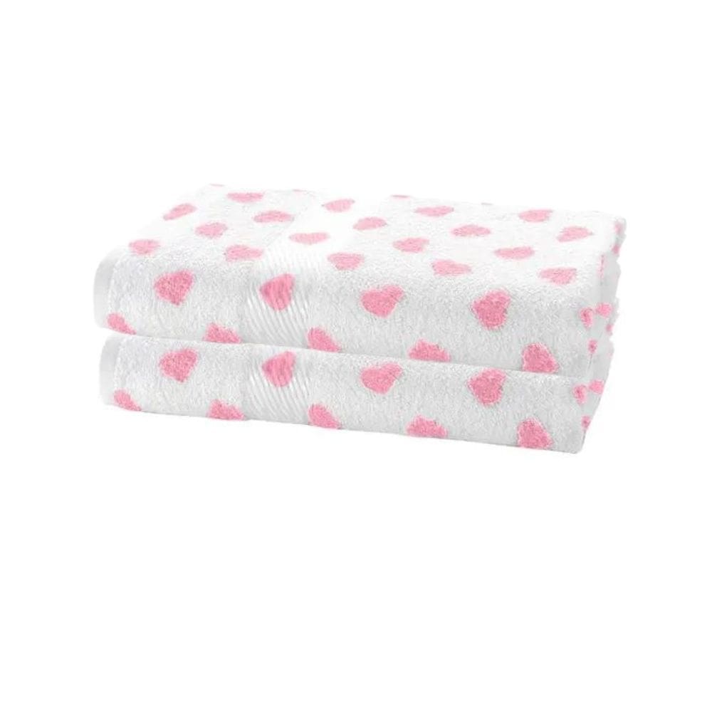 Kit 2 Toalhas De Rosto Prisma Döhler 50x80 100%Alg Formosa