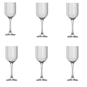 Conjunto Taças Fiore 6 Unidades Transparente 400ml Vinho Champanhe Nadir