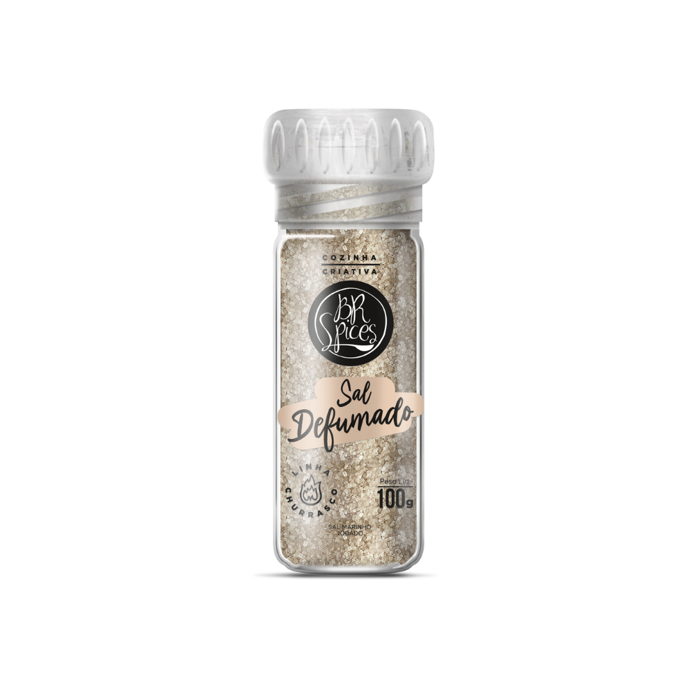 Moedor Sal Marinho Defumado BR Spices 100G