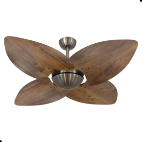 Ventilador de Teto Dormamu Bronze Office 4 Pás Rádica Imbuia 127V com Controle