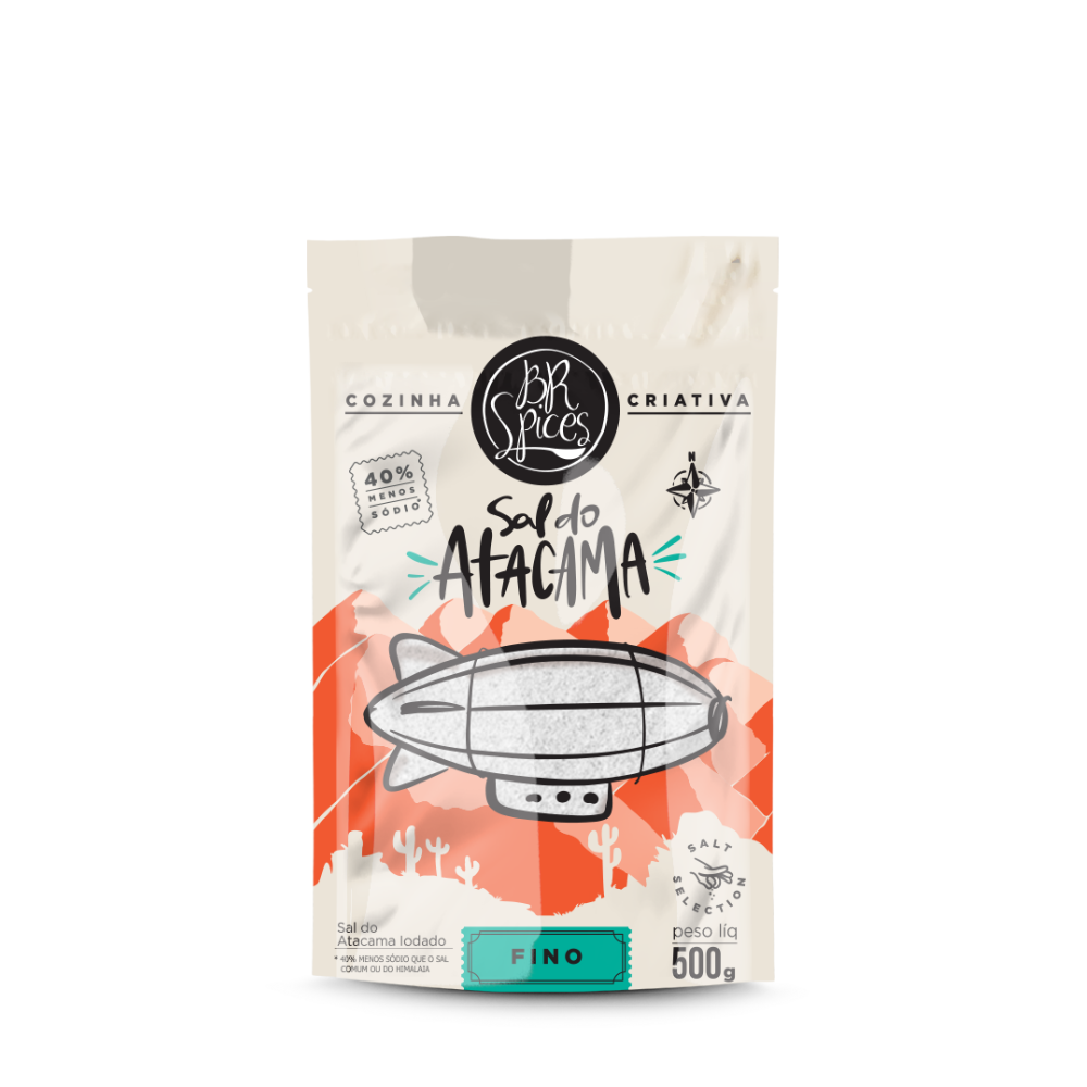 Sal Do Atacama Fino BR Spices Pouch 500G
