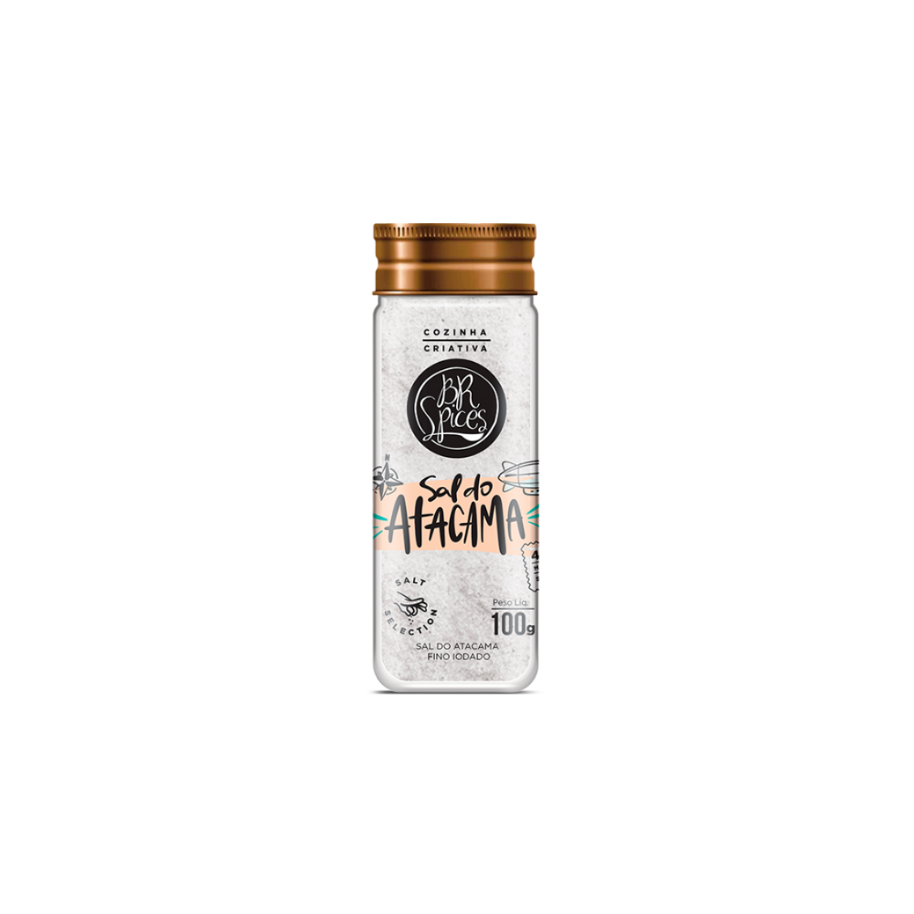 Sal Do Atacama Fino BR Spices Vidro 100G