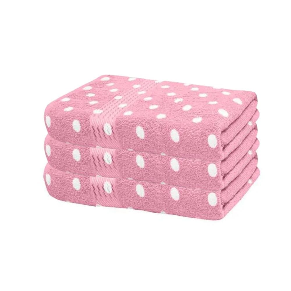 Kit 3 Toalhas De Rosto Prisma Döhler 50x80 100%Alg Fernanda