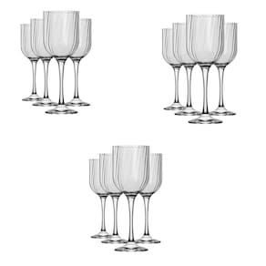 Conjunto Taças Fiore 12 Unidades Transparente 400ml Vinho Champanhe Nadir