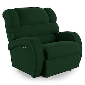 Poltrona do Papai Reclinável Napoli Power Touch Veludo Verde FH1 - D`Rossi