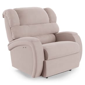 Poltrona do Papai Reclinável Napoli Power Touch Veludo Rosê FH1 - D`Rossi