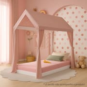 Cama Infantil Montessoriana Casinha e Cabana - Multimóveis para colchão 150x70cm