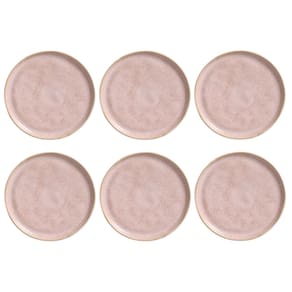 Conjunto de Pratos de Sobremesa 06 Peças Linhas Litchi Porto Brasil