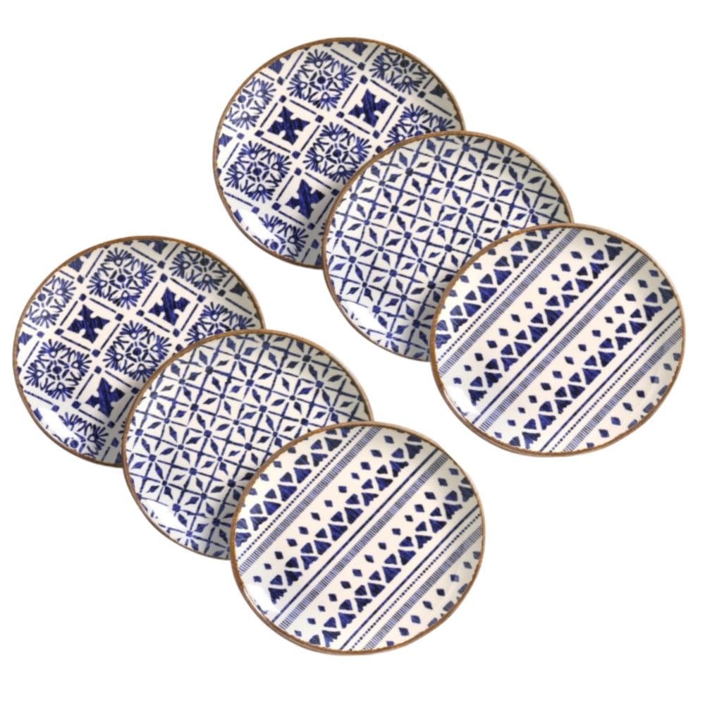Conjunto de Pratos de Sobremesa 06 Peças Coup Asteca Porto Brasil