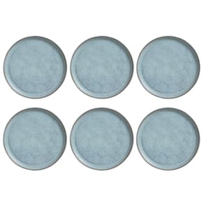 Conjunto de Pratos Rasos 06 Peças Linhas Breeze Porto Brasil