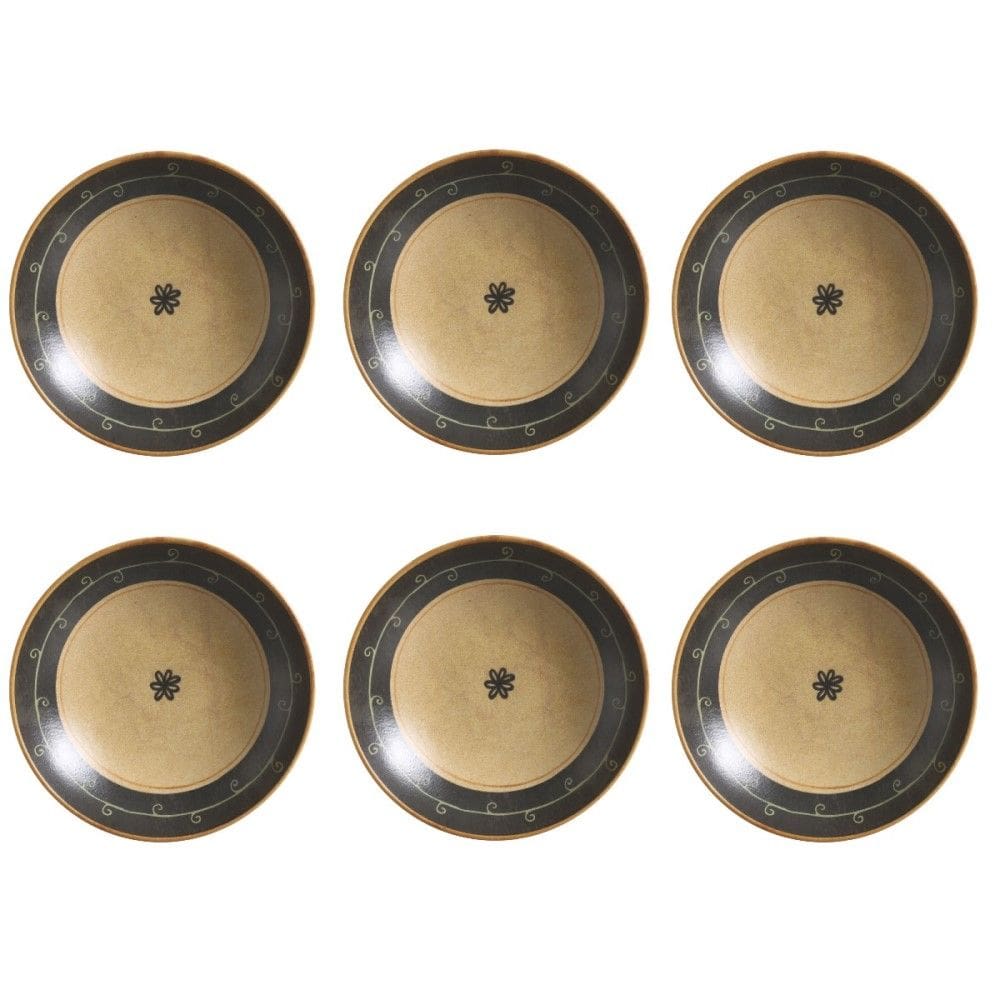 Conjunto de Pratos Fundos 06 Peças Coup Oliva Porto Brasil