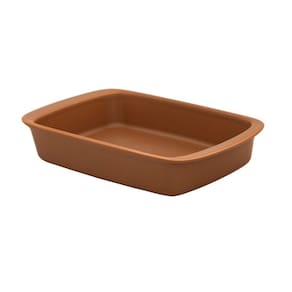 Refratária de Porcelana Pequena 1,4 L Marrom Tango Oxford