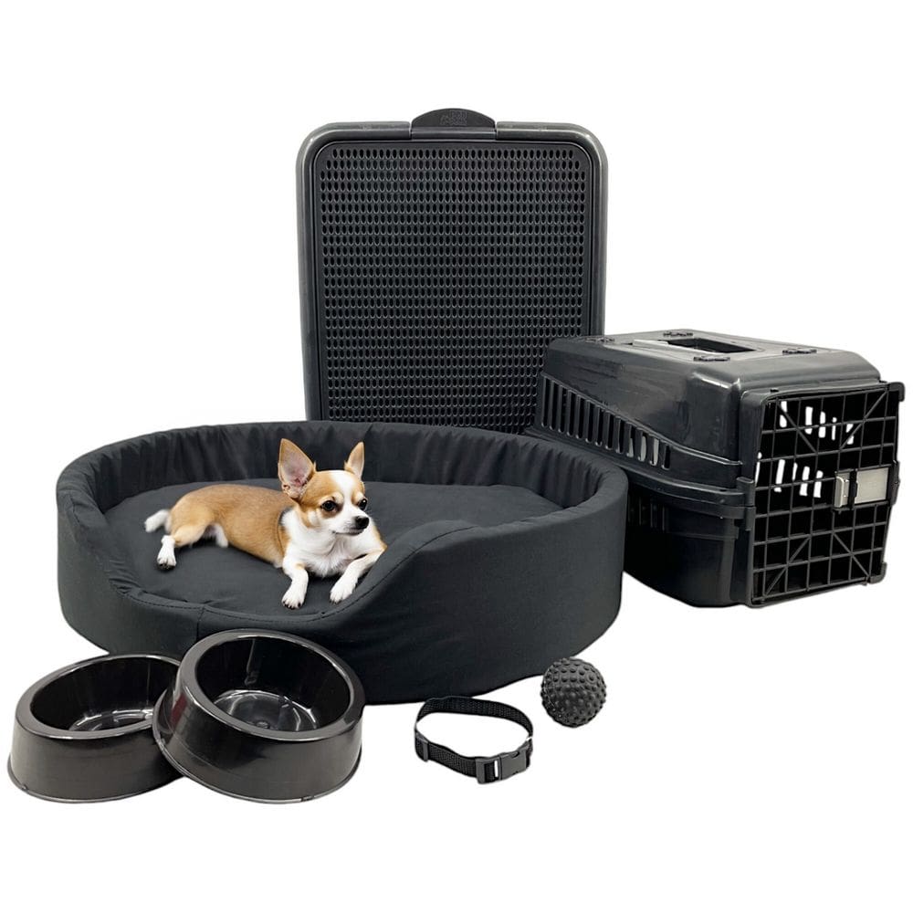 Kit Pet Pequeno Cama Europa Sanitário Transporte Acessórios