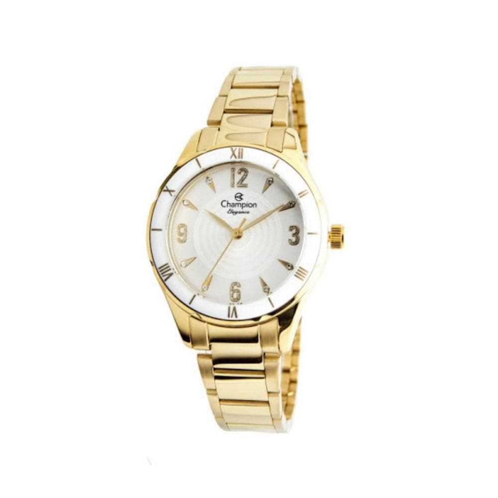 Relógio Feminino Champion CN24306H Aço Dourado 33mm 5ATM