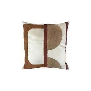 Almofada Decortextil Veludo Off Bord Relevo Boucle 52x52 cm