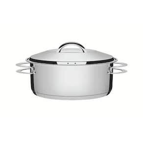 Caçarola Solar Rasa em Aço Inox Fundo Triplo 24 cm 4,7 L Tramontina 62503/240