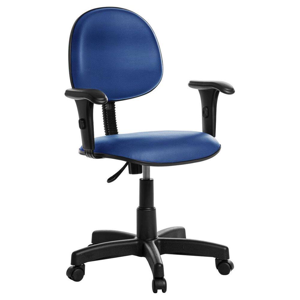 Cadeira Escritório Executiva Com Braço RV Cor Azul