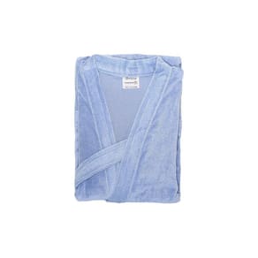 Roupão Veludo 100% Algodão Briza Azul 3008 Tamanho G