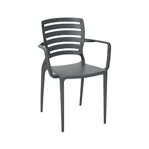 Cadeira Sofia com Braço Grafite Tramontina 92036/007