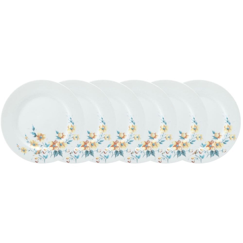 Conjunto de Pratos Rasos 06 Peças Mônica Schmidt