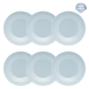 Conjunto de Pratos Fundos 06 Peças Mia Cristal Oxford