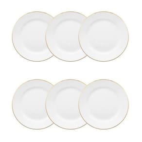 Conjunto de Pratos de Sobremesa 06 Peças Flamingo Sofia Oxford