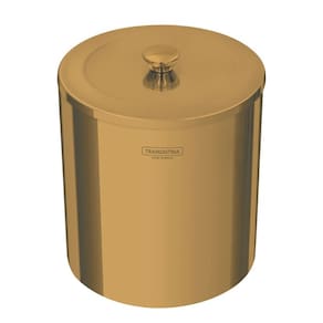 Lixeira Útil 5 L em Aço Inox Scotch Brite com Revestimento Especial a Base de Verniz Gold Tramontina 94540/051