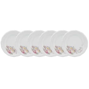 Conjunto de Pratos Rasos 06 Peças Eterna Schmidt