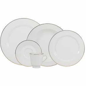 Aparelho de Jantar 30 Peças Itamaraty Ouro Schmidt