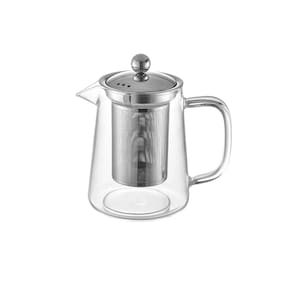 Bule para Chá em Vidro e Aço Inox com Infusor 700 ml Oxford