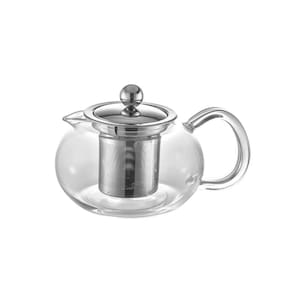 Bule para Chá em Vidro e Aço Inox com Infusor 500 ml Oxford