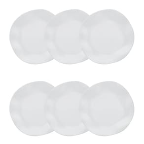 Conjunto de Pratos Fundos 06 Peças Ryo White Oxford