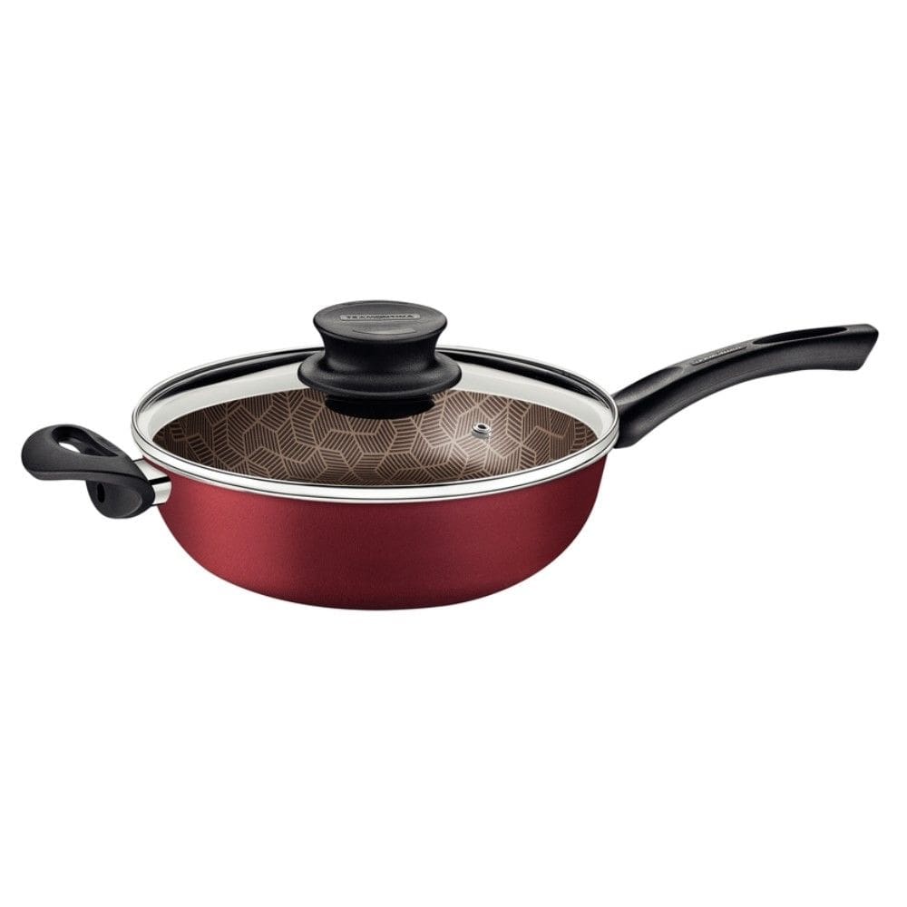 Caçarola Multiuso Paris em Alumínio 26 cm 3,6 L com Revestimento Antiaderente Starflon Max Vermelho Tramontina 28518/726