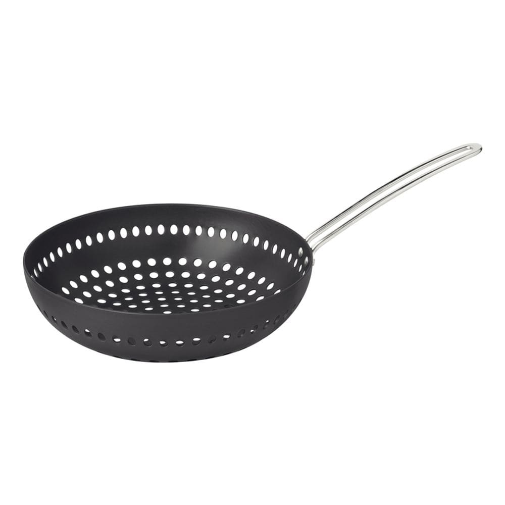Grelha Wok Furada Churrasco 26 cm em Alumínio Anodizado com Cabo Tramontina 20847/026
