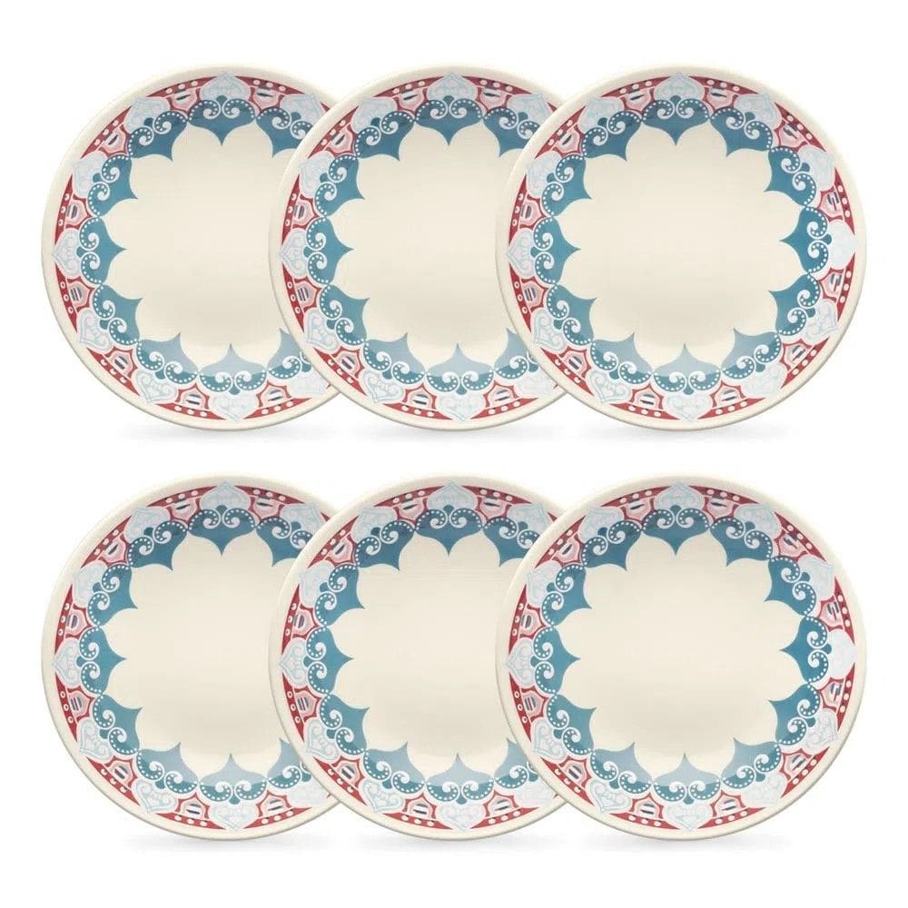 Conjunto de Pratos Fundos 06 Peças Cosmic Oxford