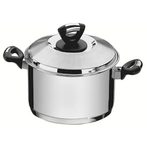 Caçarola Funda Solar Baquelite 28 cm 8,4 L em Aço Inox Fundo Triplo com Cabo de Baquelite Tramontina 62724/280
