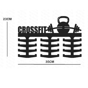Porta Medalhas Crossfit Esporte Decorativo Com 18 - 24 Ganchos MDF 3mm Vazado