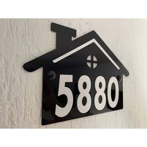 Número Para Casa Personalizado, Acrílico Em Relevo
