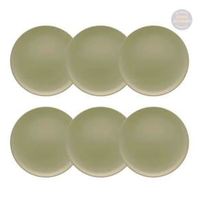 Conjunto de Pratos Rasos 06 Peças Oliva Oxford