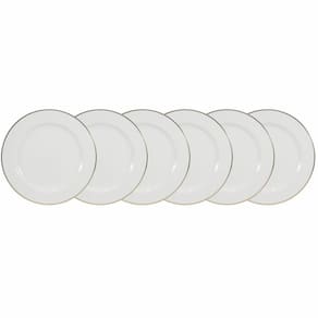Conjunto de Pratos de Sobremesa 06 Peças Itamaraty Ouro Schmidt