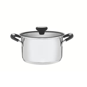 Caçarola Solar Silicone Funda 16 cm 1,8 L em Aço Inox Fundo Triplo com Tampa e Alças em Silicone Tramontina 62124/163